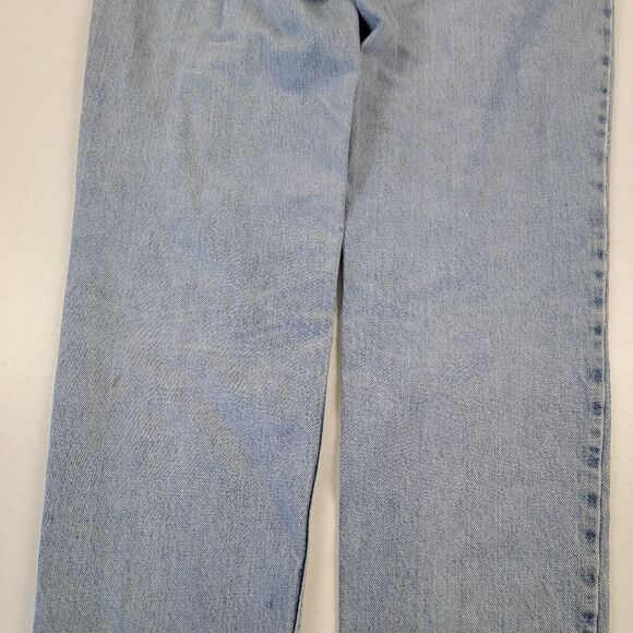 Vintage 90s Guess Baggy Distressed Denim Jeans Womens Size 31 Original Fit - Picture 2 of 11